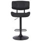 Blue River Brooklyn Adjustable Swivel Bar Stool in Black, , large