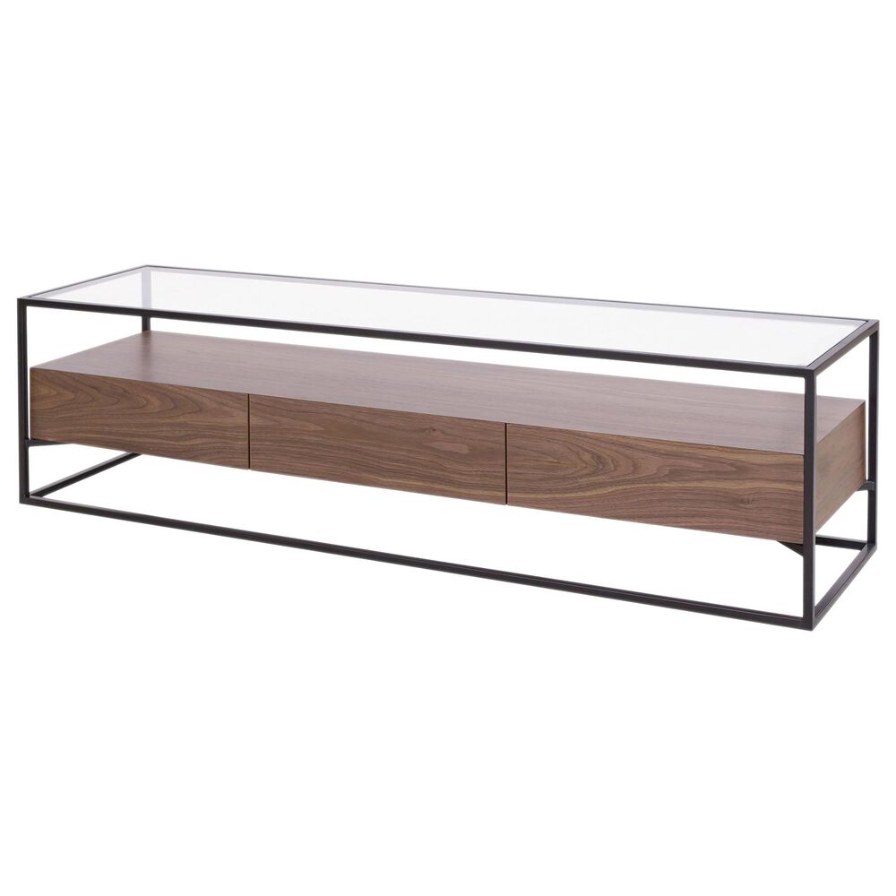 Safavieh Lollita 60" TV Stand in Walnut, , large
