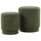 Lumisource Marla 2-Piece Upholstered Ottoman Set in Dark Green, , large