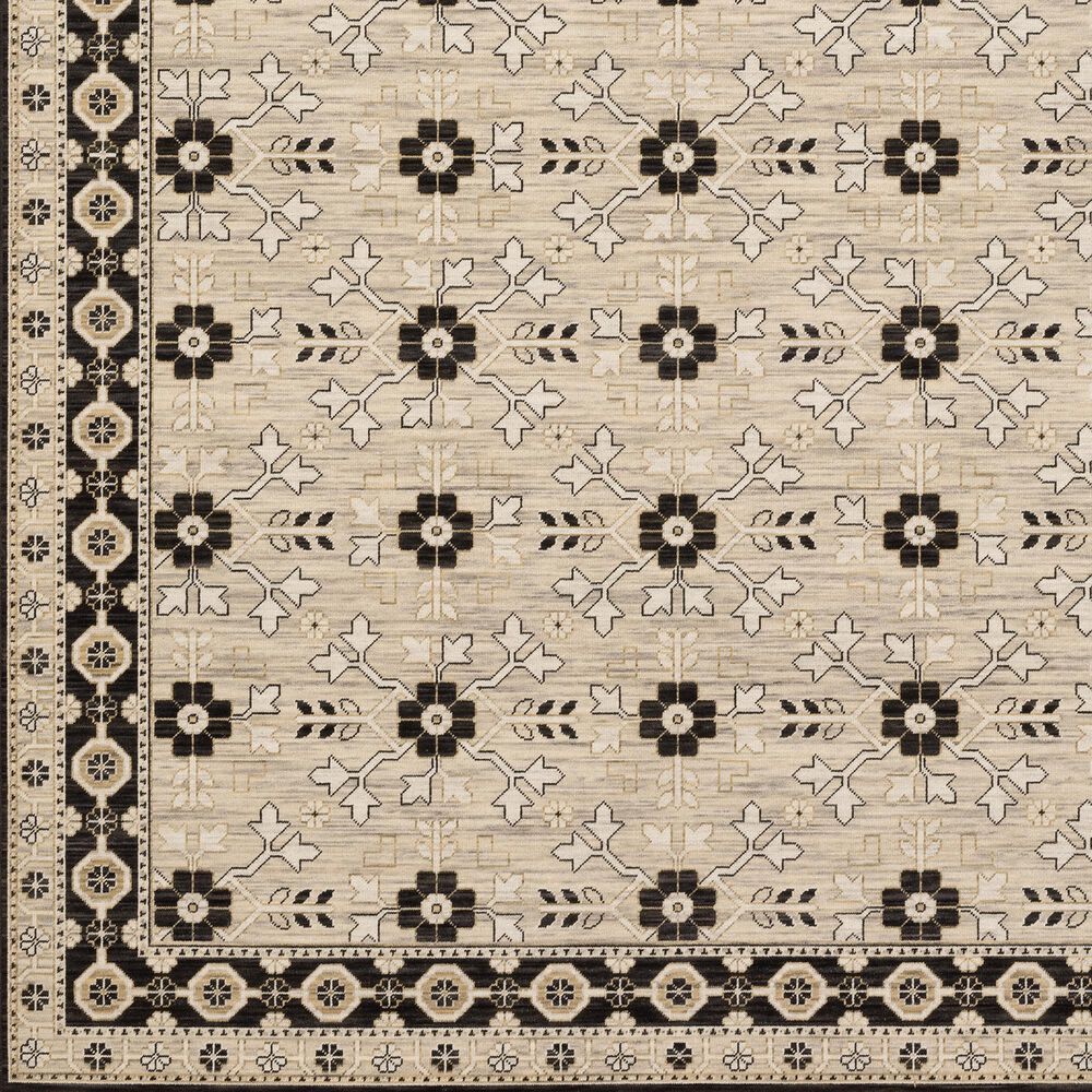 Oriental Weavers Acacia Beige and Black 7&#39;10&quot; x 10&#39;10&quot; Area Rug, , large