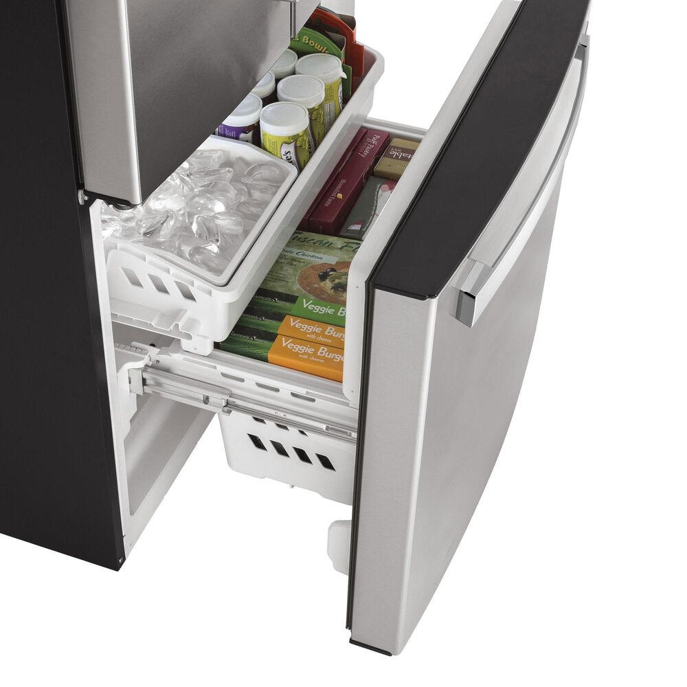 GE Appliances 18.6 Cu. Ft. Counter-Depth French-Door Refrigerator in Fingerprint Resistant Stainless Steel, , large
