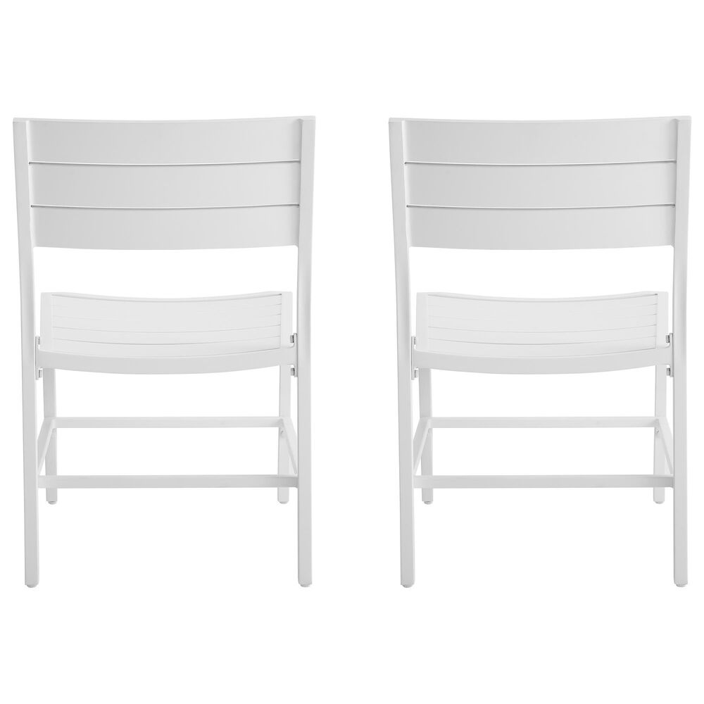 Linon Home Decor Holland Patio Side Chair in White (Set of 2), , large