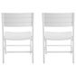 Linon Home Decor Holland Patio Side Chair in White (Set of 2), , large