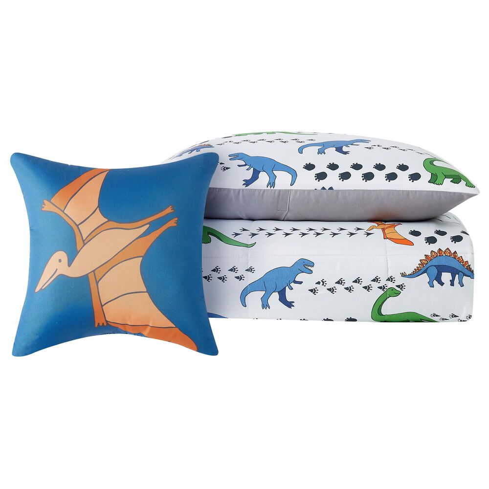 Pem America My World Dino Tracks 3-Piece Twin Comforter Set, , large