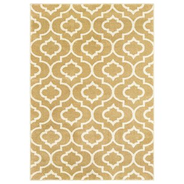 Oriental Weavers Carson 9672E 9"10" x 12"10" Gold Area Rug, , large