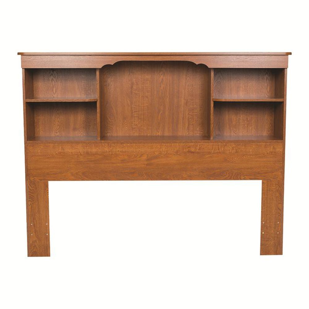 Lemoore Cottage Full-Queen Bookcase Headboard in Heritage Oak, , large