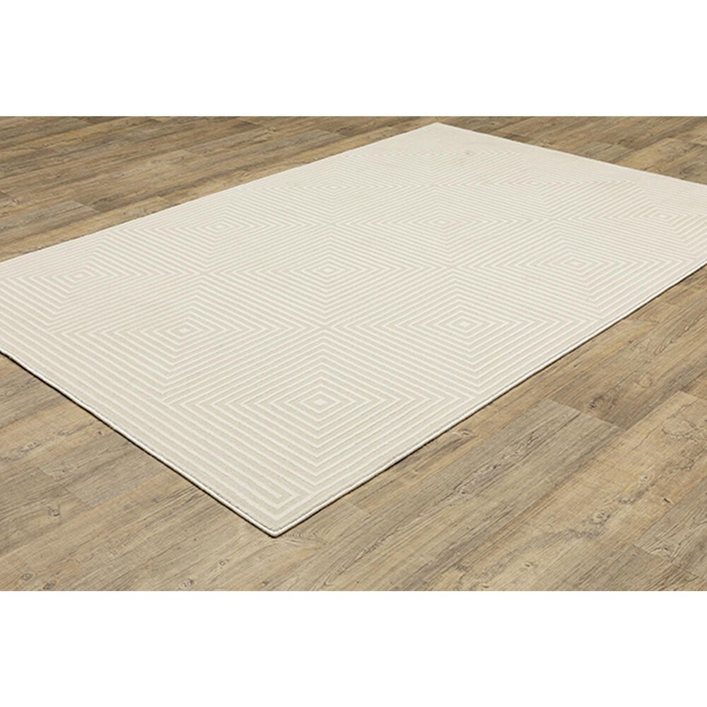Oriental Weavers Raylan RAY04 7&#39;10&quot; x 10&#39;10&quot; Ivory Area Rug, , large