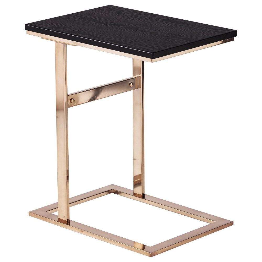 Southern Enterprises Rindland C-Table in Black and Champagne, , large