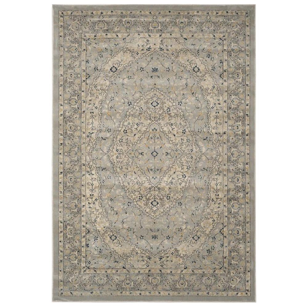 Safavieh Evoke EVK518L 5"1" x 7"6" Light Grey and Cream Area Rug, , large
