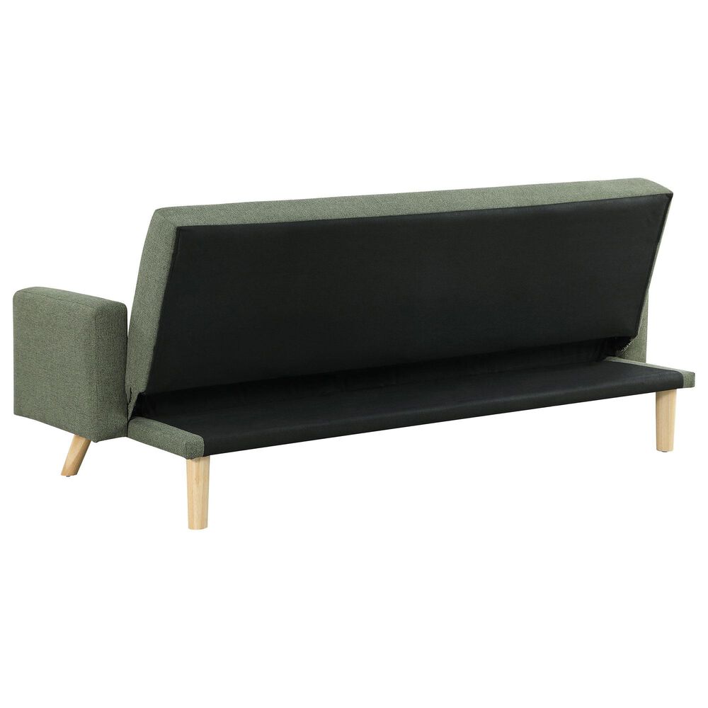 Pacific Landing Kourtney Push Back Convertible Sofa Bed in Sage Green, , large