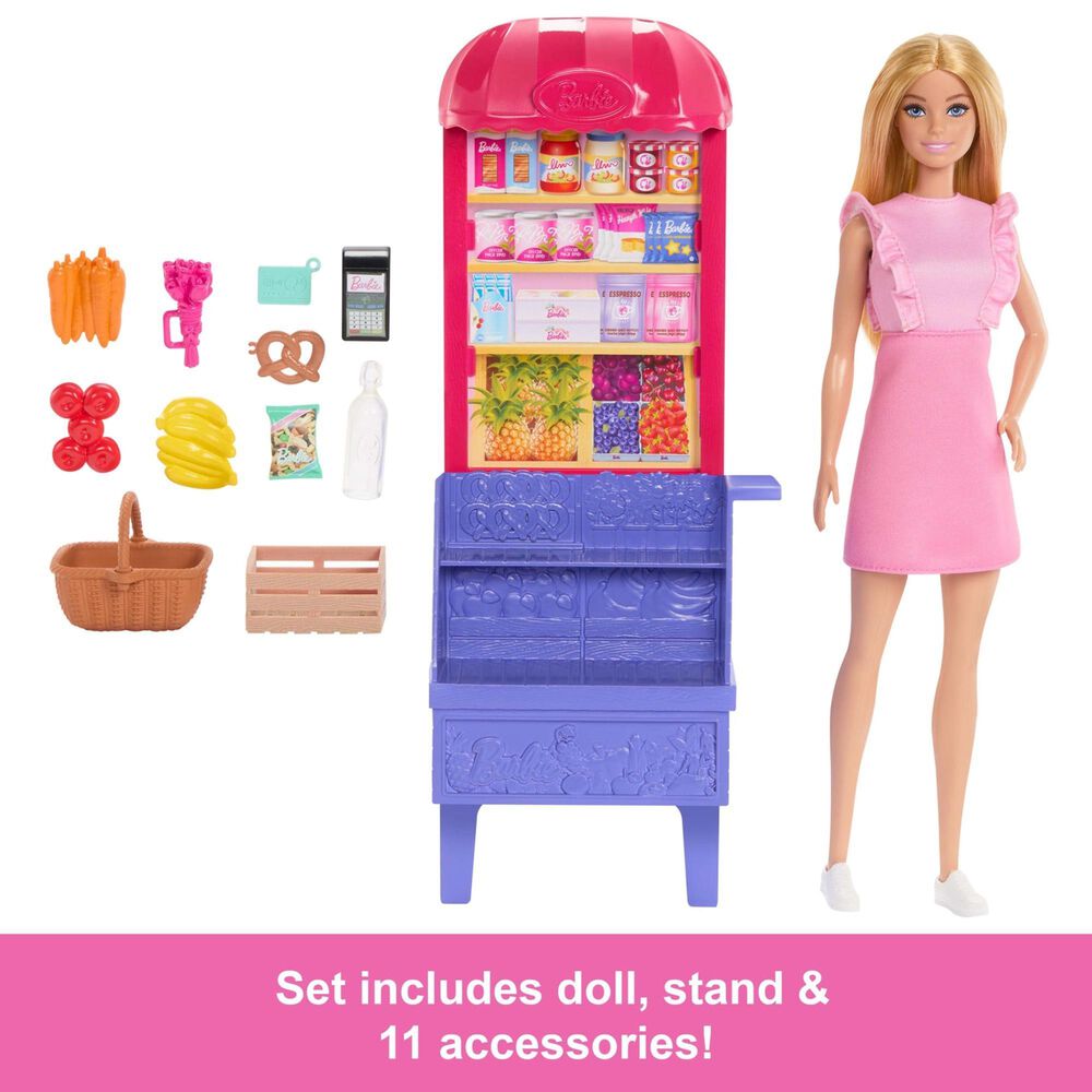 Barbie Recipe for Friendship Malibu at The Market Doll Playset in Multicolor, , large
