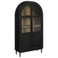 Mayberry Hill Taurus Bookcase in Flat Black and Weathered Oak, , large