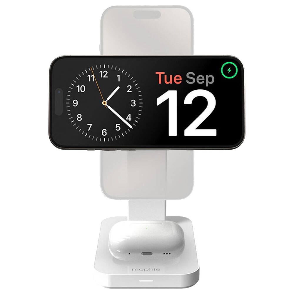 Mophie 3-in-1 Snap Plus Wireless Charge Stand in White, , large