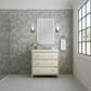 James Martin Vanities Celeste 36" Single Vanity in Sun-washed Oak with Embossed Shagreen and 3 cm White Zeus Quartz Top, , large