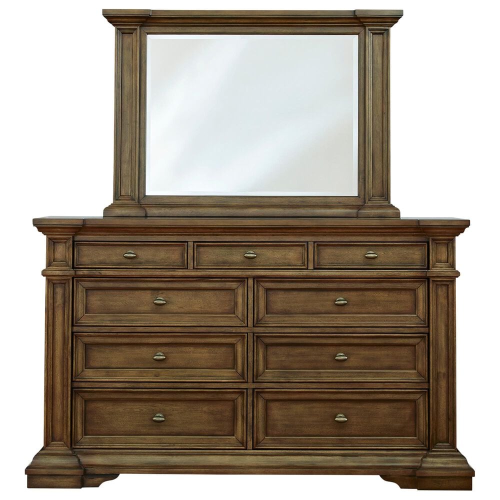 Millenium Frantanna 5 Piece Queen Panel Storage Bedroom Set in Brown, , large