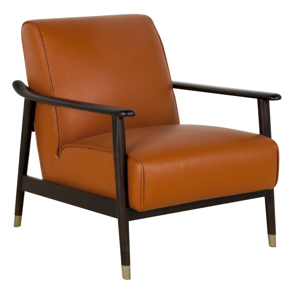 Interlochen Leather Accent Chair in Melbourne Ochre, , large