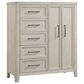 Hawthorne Furniture Carlson 5-Drawer Chest with Double Doors in Washed Linen, , large