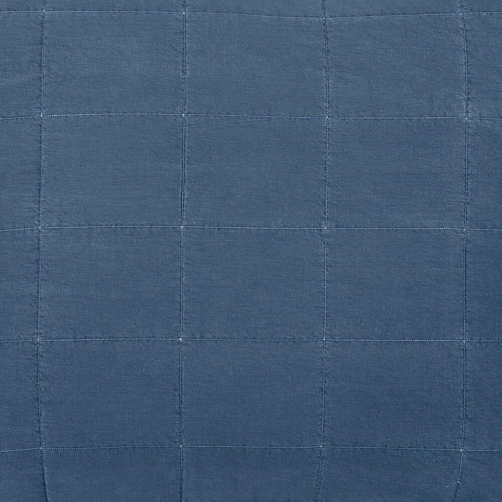 Ann Gish Cotton Canvas 3-Piece King Coverlet Set in Denim, , large