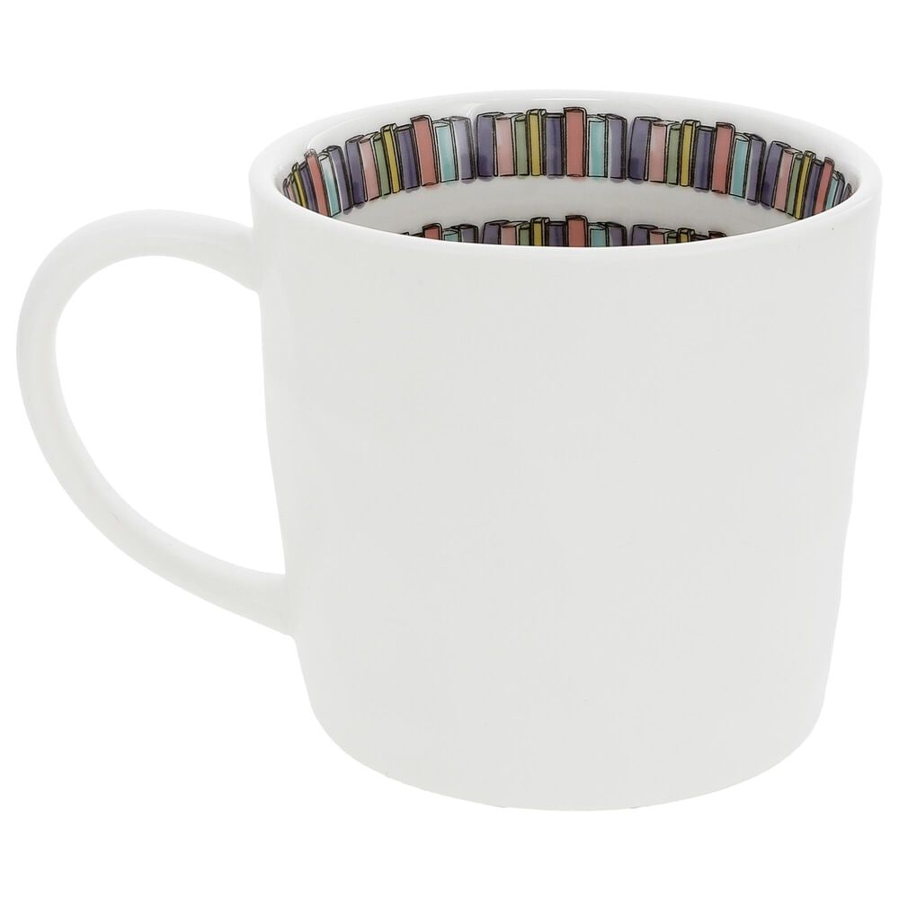 Pavilion 16 oz Book Lover Mug in White, , large