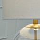 Ashley Samder Table Lamp in Clear and Brass, , large