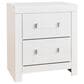 Ashley Maeling King Panel Bed with Two Nightstands in Matte White, , large