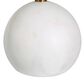 Uttermost Gimlet Drink Table in White and Brass, , large