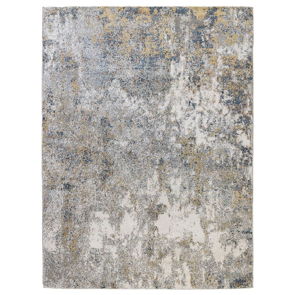 Amer Rugs Yasmin 2" x 3" Yellow and Blue Area Rug, , large
