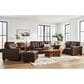 Ashley Santorine 4-Piece Stationary Living Room Set in Dark Brown, , large