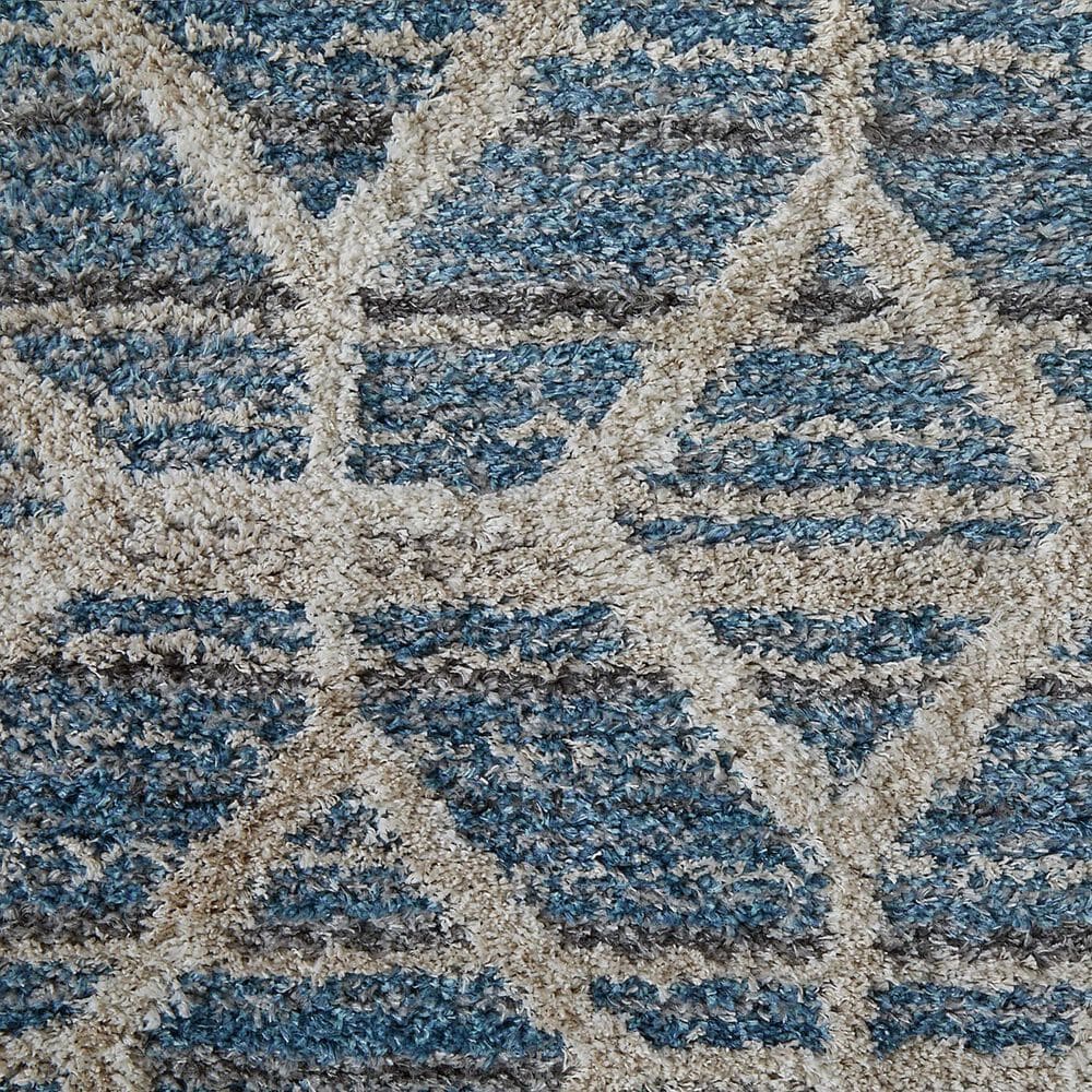 Feizy Mynka 4&#39; x 6&#39; Blue Area Rug, , large