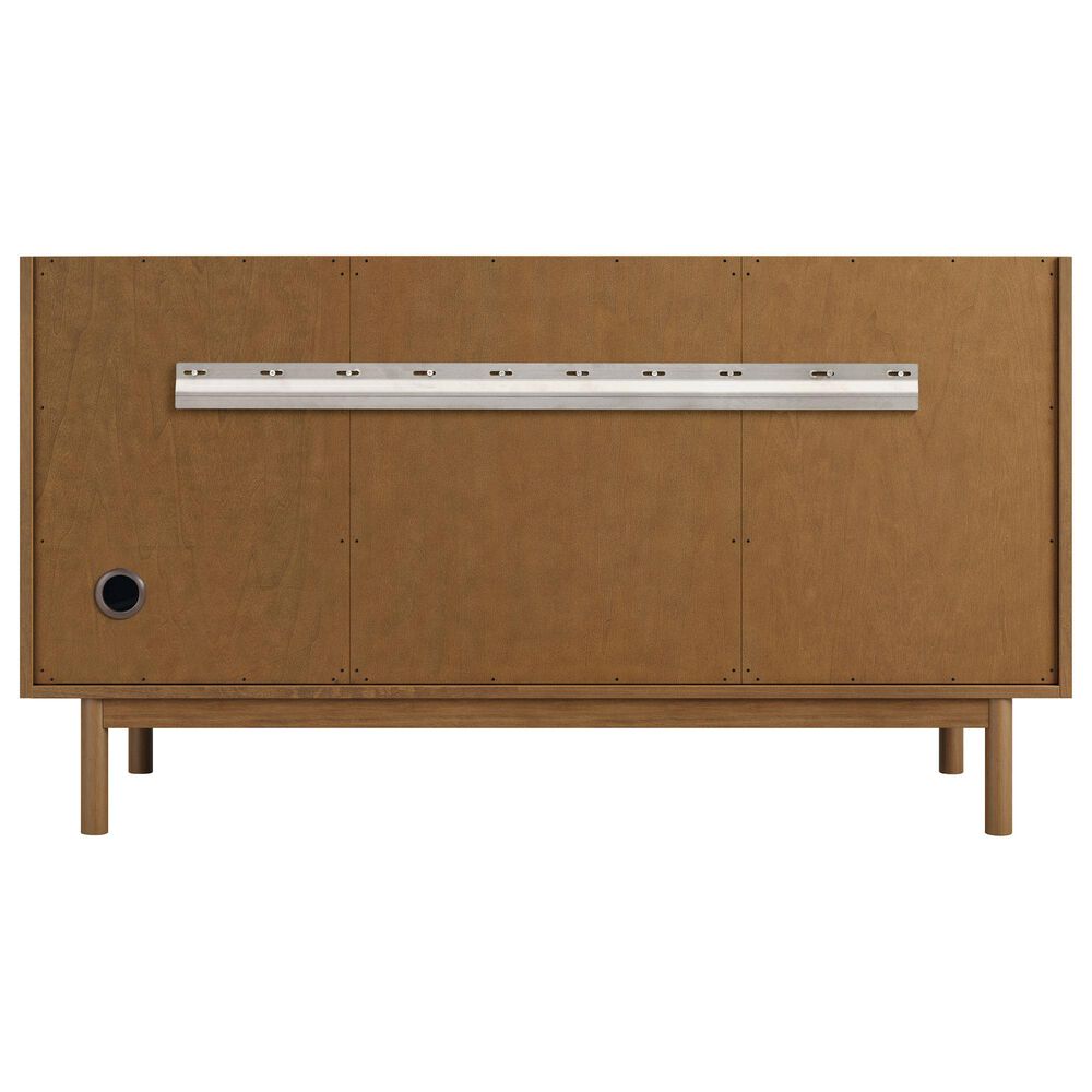 James Martin Laurent 60" Double Bathroom Vanity in Honey Oak with 3 cm Ethereal Noctis Silestone Top and Rectangular Sinks, , large