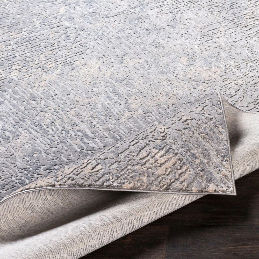 Surya Alpine 5&#39;3&quot; x 7&#39;3&quot; Medium Gray, Charcoal, Ivory and Light Gray Area Rug, , large
