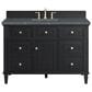 James Martin Vanities Lorelai 48" Single Vanity in Black Onyx with 3 cm Parisien Bleu Quartz Top, , large