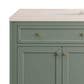 James Martin Vanities Chicago 36" Single Bathroom Vanity in Smokey Celadon with 3 cm Eternal Marfil Quartz Top and Rectangular Sink, , large
