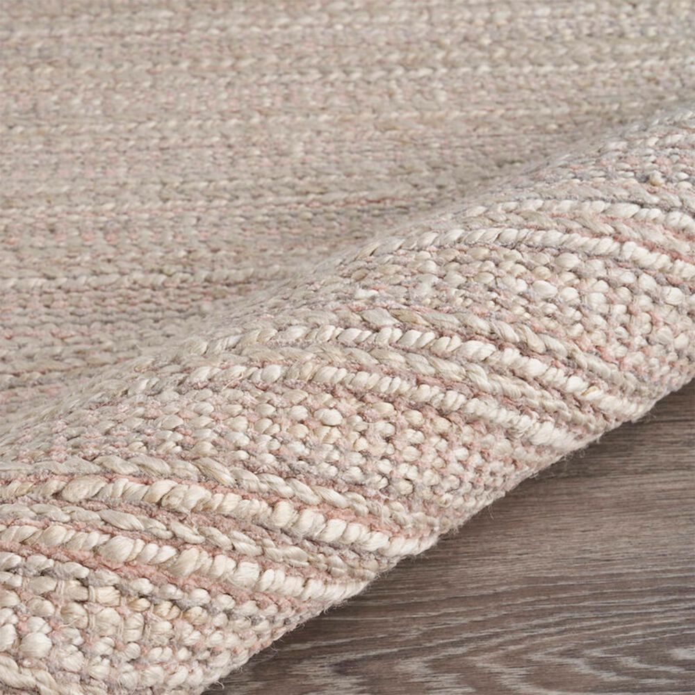 L&amp;R Resources Bleached Naturals 7&#39;9&quot; x 9&#39;9&quot; Blush Area Rug, , large