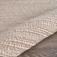 L&R Resources Bleached Naturals 7"9" x 9"9" Blush Area Rug, , large