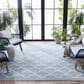 Safavieh Bermuda BMU810M 8" x 10" Light Blue and Ivory Indoor/Outdoor Area Performance Rug, , large