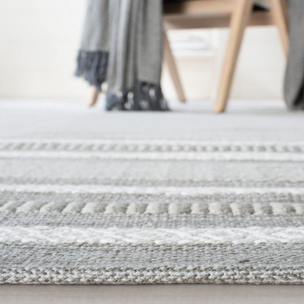 Safavieh Montauk MTK214F 2&#39;3&quot; x 8&#39; Grey and Ivory Runner, , large