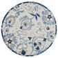 Nourison Aloha ALH17 4" Round Blue and Grey Indoor/Outdoor Area Rug, , large
