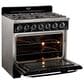 Unique Appliances Classic Retro 36" Pro Convection Gas Range in Midnight Black, , large