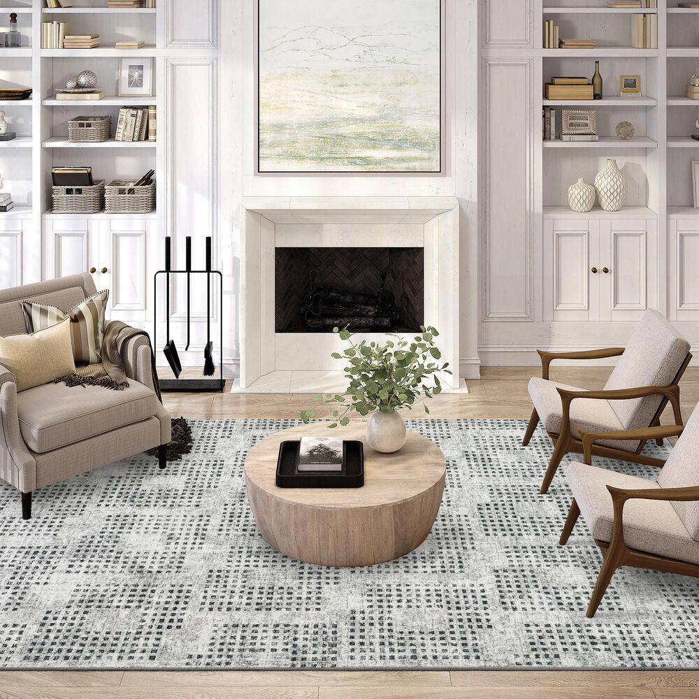 Dalyn Rug Company Delano 8&#39; x 10&#39; Pewter Indoor/Outdoor Area Rug, , large