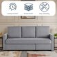 Lifestyle Solutions Mia Convertible Sofa in Light Gray, , large