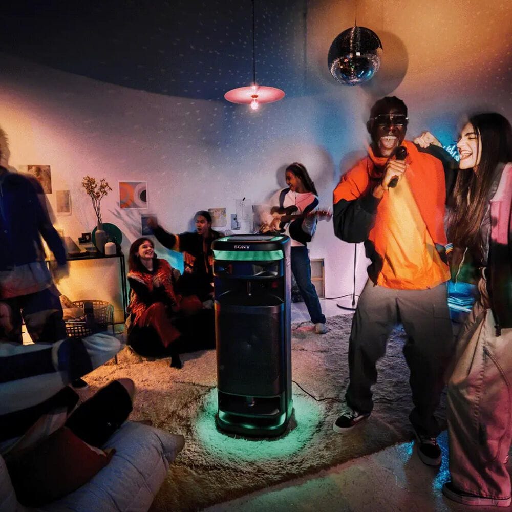 Sony ULT Tower 10 Party Speaker with ULT Mic Wireless Microphone in Black, , large