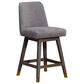 Blue River Amalie Swivel Counter Stool with Mocha Cushion in Grey Oak, , large