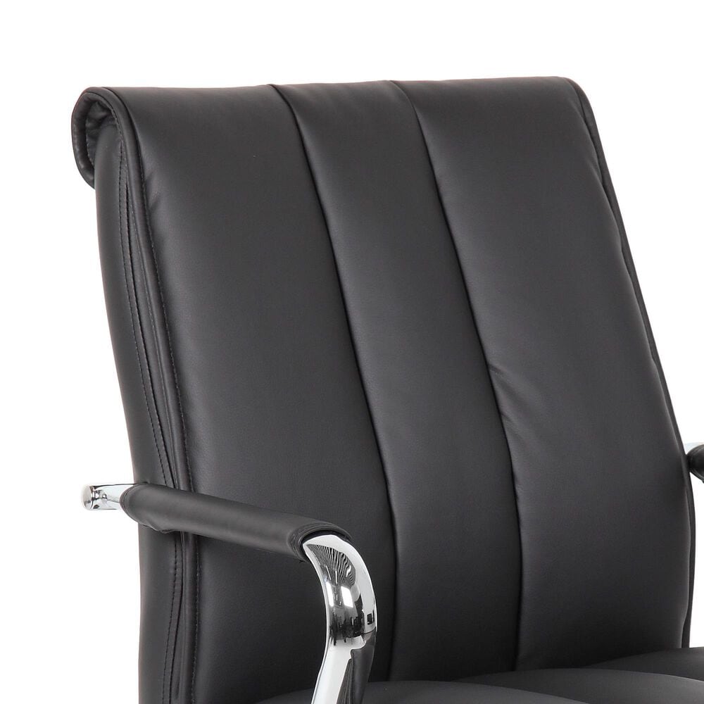 Presidential Seating Double Plush Task Chair with Padded Arms in Chrome, , large
