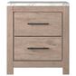 Ashley Senniberg 4-Piece Full Panel Bed Set in Light Brown and White, , large
