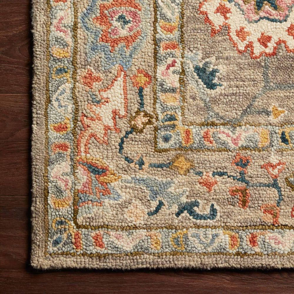 Loloi Padma Traditional 2&#39;6&quot; x 7&#39;6&quot; Grey and Multicolor Runner, , large