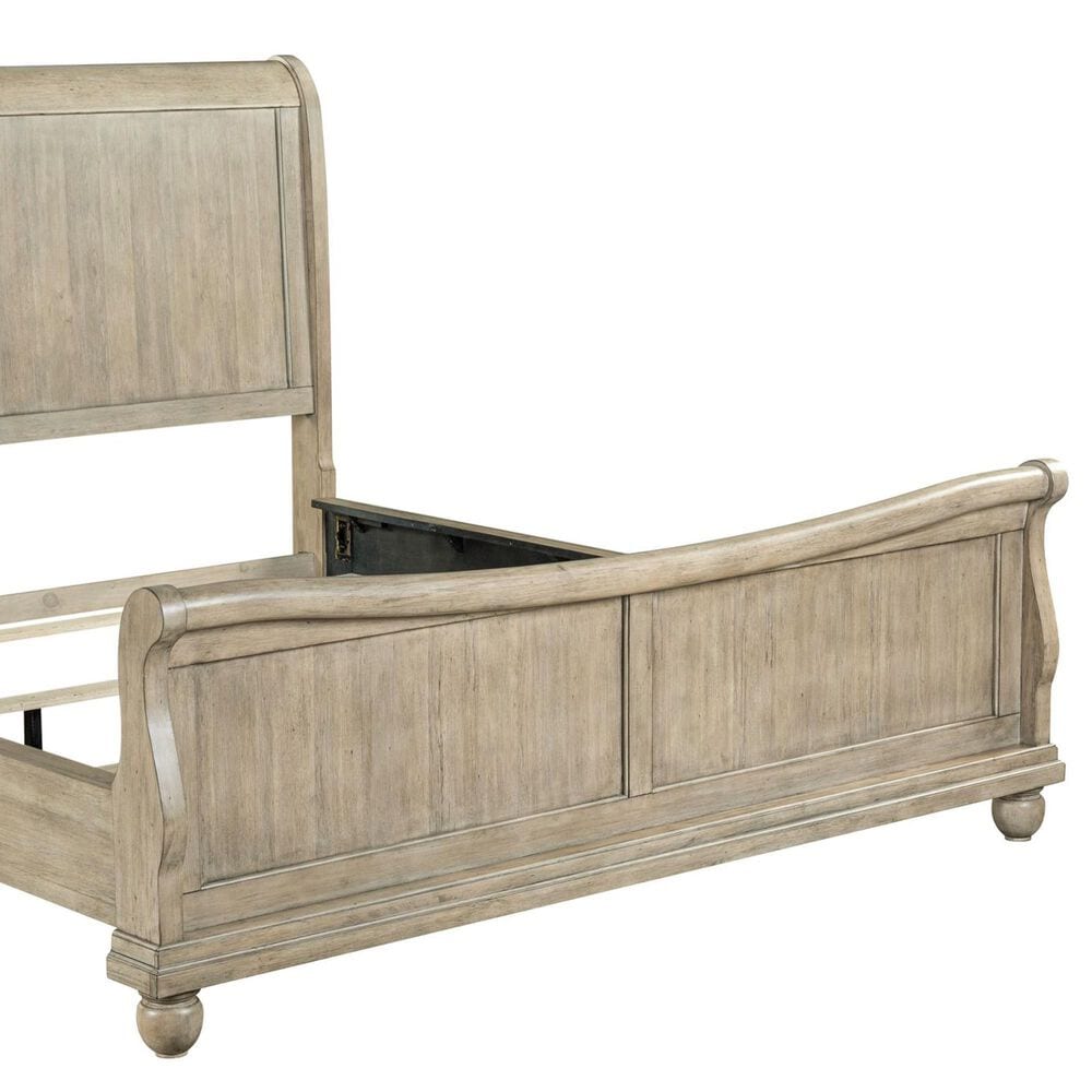 Belle Furnishings Rustic Traditions Queen Sleigh Bed in Saddle Tan, , large