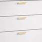 Pacific Landing Kendall 5-Drawer Chest in Gold and White, , large