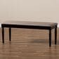 Baxton Studio Giovanni Dining Bench in Dark Brown, , large