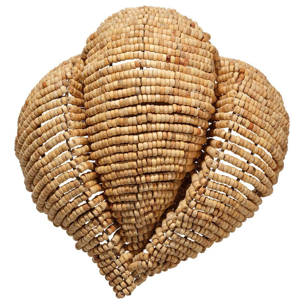 Jamie Young Direct Ship Elmont 1-Light Wood Beaded Wall Sconce in Natural, , large